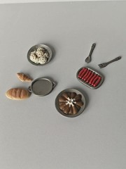 1/12 Custom painting food Accessories For 6“ Four Horsemen Action Figur