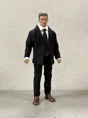 SU-SUIT-BK: 1/12 Black Slim Suit for Mezco or Nota NT-01 NT-02 NT-02W body
