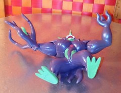 Action figure, Pokemon purple and green character, 4″h, 2021 by Jazwares LLC