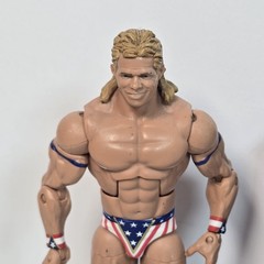 2014 LOT WWE Narcissist Lex Luger Elite Series 45 W Cape + Series 30 Flashback
