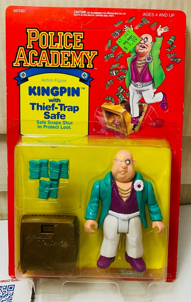 Kenner 1989 Police Academy KARATE Kingpin with Thief-Trap Safe