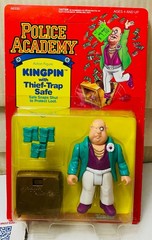 Kenner 1989 Police Academy KARATE Kingpin with Thief-Trap Safe