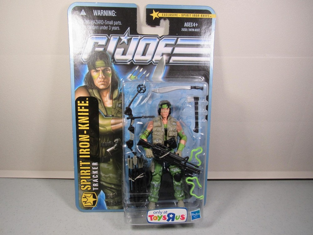 GI JOE – 25th poc SPIRIT IRON-KNIFE MOC – 10 + items = FREE SHIP – GIJOE