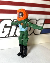 GI Joe Payload “Starcom Astronaut” Black Major Custom COMPLETE, Brand New! Repro