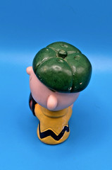 Vintage Charlie Brown Baseball Glove Green Hat 1950 Peanuts Figure