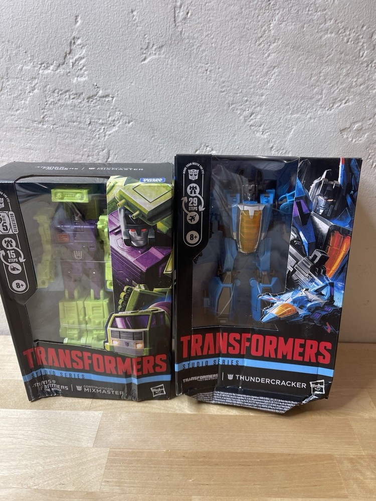Transformers Studio Series Thundercracker And Constructicon Mixmaster New Damage