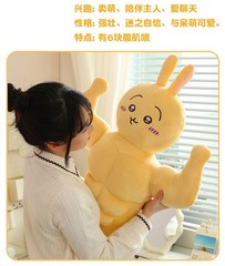 Cartoon Chiikawa Hachiware Usagi Muscle Ver Doll Huge Pillow Cushion Toys Plush