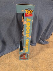 Poseable Pull-string Talking Woody. First Edition. Never Opened.