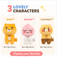 Kakao Friends Mini Monitor Plush Clip Cushion Ryan Apeach Choonsik Korea