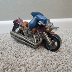 1995 Mattel Street Sharks Ripster Rip Rider Motorcycle Figure Loose Arm