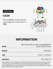 MEGA SPACE MOLLY 400% Jon Burgerman Series Confirmed Figure Secret – CASH