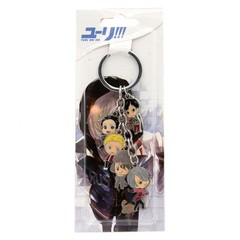 CHIBI CHARACTERS COL. B Yuri on Ice 1 in. 5 Pcs. Key Chain Set (Anime KeyChain)