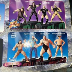 1998 Jakks WWF WWE Wrestling Goldust & Marlena 2 Tuff Series 1 Figures w Auto