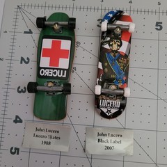Tech Deck John Lucero Black Label Then and Now Series 1988/2007 Mini Skateboatd