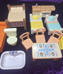 Bluey Dollhouse Replacement House Furniture Beds Kitchen Bath Moose Toys