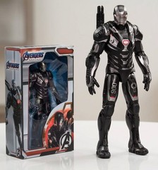 War Machine Action Figure 6 Inch Black Armor PVC Collectible Toy With Box
