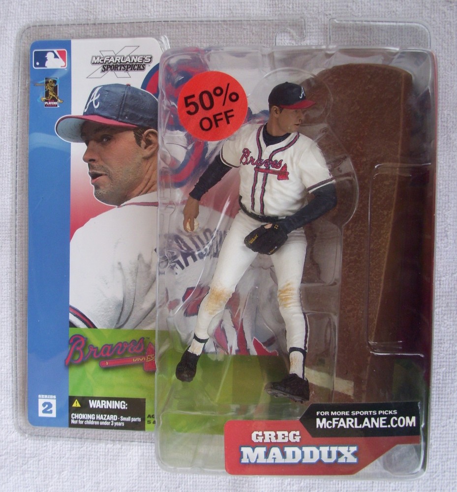 2002 McFarlane MLB Series 2 Greg Maddux Atlanta Braves Hall of Fame Pitcher