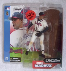 2002 McFarlane MLB Series 2 Greg Maddux Atlanta Braves Hall of Fame Pitcher