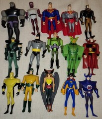 Huge Action Figure Lot of 15 DC Universe Justice League Unlimited 4″ Blue Beetle