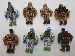VINTAGE MILITARY MUSCLE MEN LOT SAN FRANCISCO TOYMAKERS MINI ACTION FIGURES
