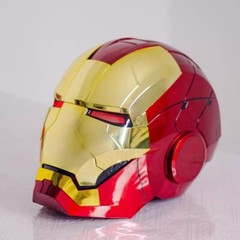 2026 Iron Man MK5 1:1 Helmet Wearable Voice-control Mask Cosplay Golden AUTOKING