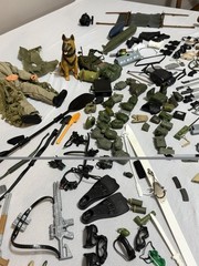 GI Joe Lot With Clothes And Accessories Weapons Ammo Figures