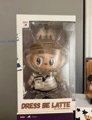 Authentic Pop Mart The Monsters Dress Be Latte Vinyl Plush Figure 38cm Sealed