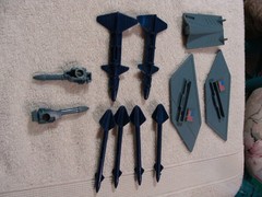 1988 GI JOE SKY STORM X-WING CHOPPER PARTS ALL ORIGINAL