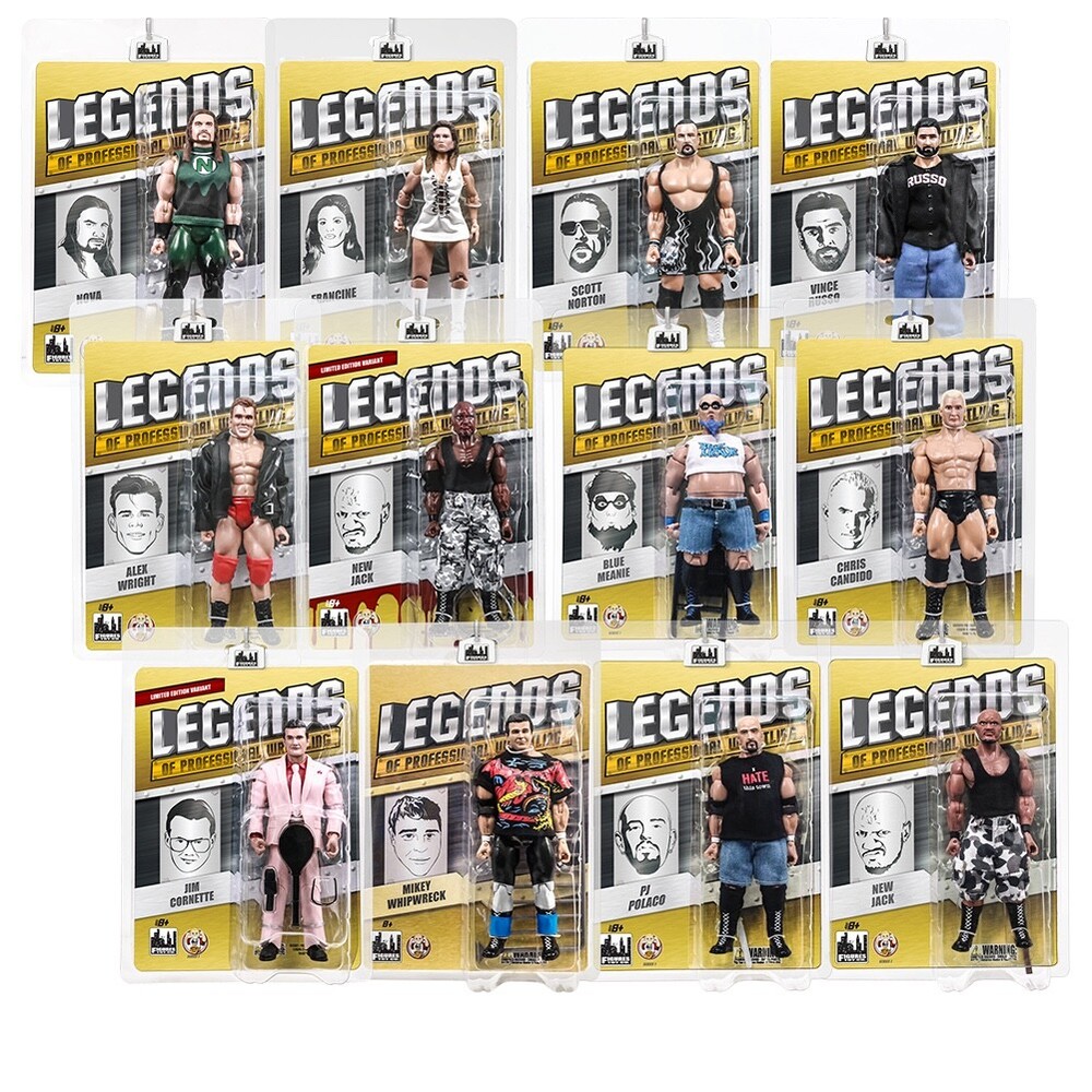 Legends of Professional Wrestling Series Action Figures: Set of 12 Figures