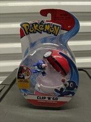 2018 Pokemon Popplio + Poke Ball – Clip N Go – Red & White Ball