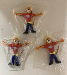 Vintage Advertising figures Cracker Jack Esso Tiger Wizard Fruit Candy & Raisins