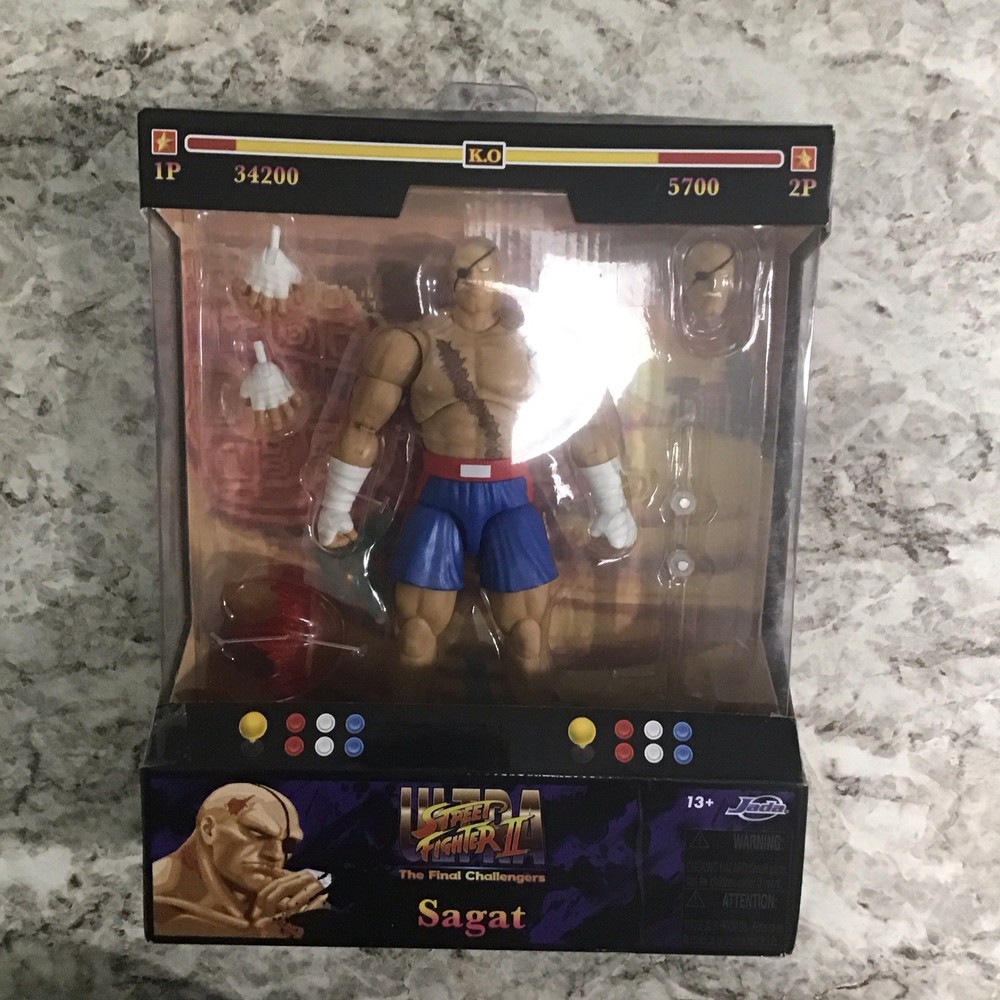 Jada Toys Ultra Street Fighter II Sagat Deluxe Action Figure