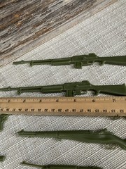 Marx 1960s Stony Smith 11 pcs- 3 machine guns, 5 rifles, 2 pistols, GI JOE 12″