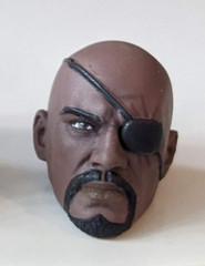 Marvel Legends NICK FURY JUNIOR JR HEAD Custom Fodder (Shield 3 Pack Figure)