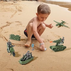 Safe 15-Piece Army Toy Set for Boys – Build Skills Through Military Adventures