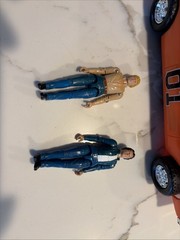 1980 Mego Dukes of Hazzard GENERAL LEE Plastic Toy Model Car And Figures