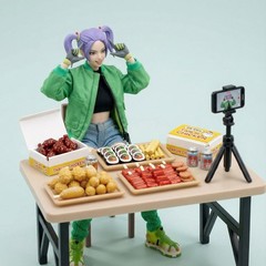 1 Random 1:12 Scale Korean Food Accessories For 6″ Action figure Diorama Props