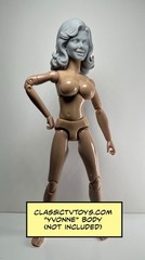 Garcia-Lopez Lady 3 Action Figure Head 1:9 or 1:6 Mego