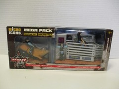 PBR Professional Bull Riding Micro Icons – JUSTIN McBRIDE/ADRIANO MORAES MIB/NEW