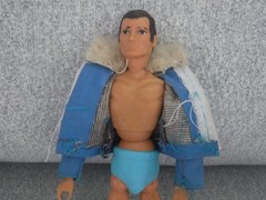 Madelman Spain 6″ action figure Pilot with Jacket & Pants 1970s incomplete