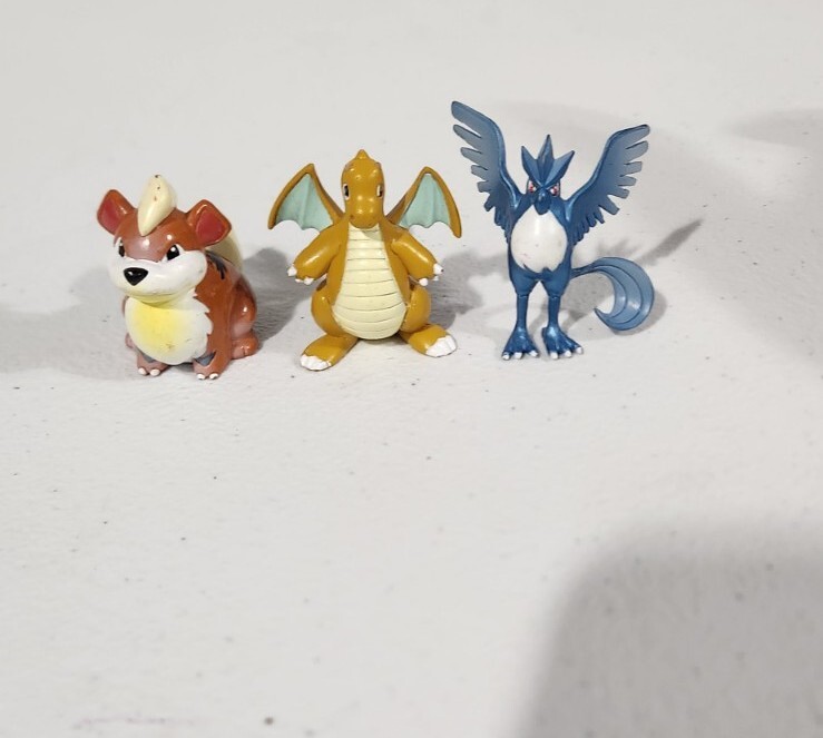 Growlithe Articuno Dragonite Tomy Pokemon Figure CGTSJ Nintendo Authentic Lot