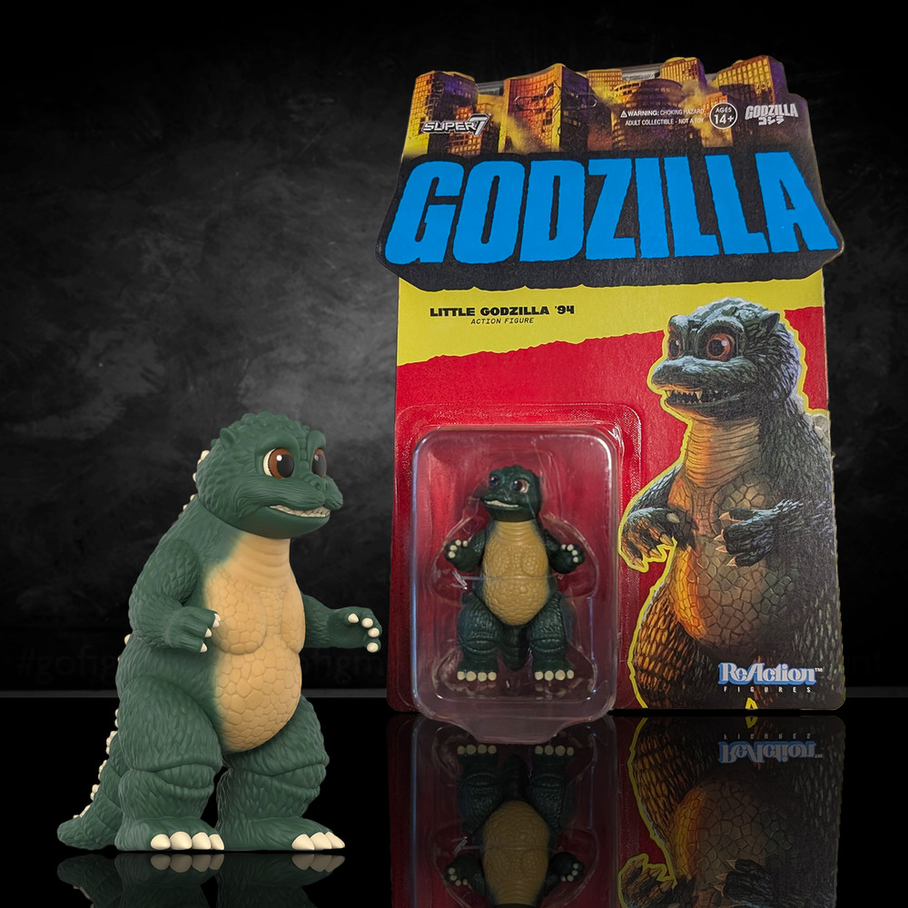 Little Godzilla 3 3/4-Inch ReAction Figure Super7 Toho Kaiju Collectible Figure