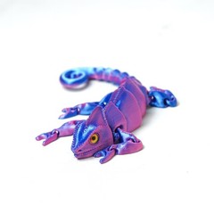 8.3inch 3D Printed Lizard Model,Articulated Animals Figure,Fidget Toy Home Decor
