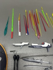 LOT OF 70 Gundam Bandai Fighter Gundam Action Figure Hands Swords Axe Shields