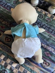 VINTAGE 1997 VIACOM MATTEL THE RUGRATS TOMMY PICKLES Teal Shirt White Diaper