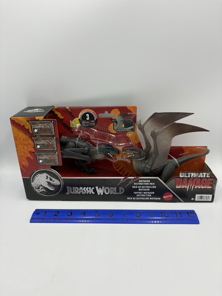 Jurassic World Ultimate Damage Mutadon Destruction Pack Mattel Dinosaur Figures