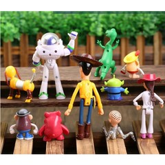 Toy Story 10-Pc Woody, Rex & More Action Figures – Cute Birthday Party Toys