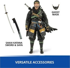 PlayStation Ghost Of Tsushima Jin Sakai Samurai Action Figure Accessories 6 In