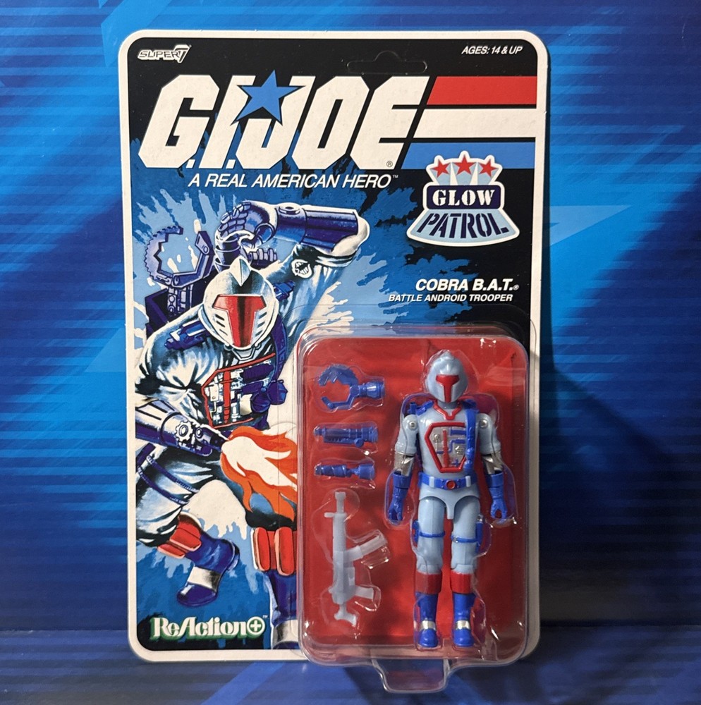 GI JOE SUPER 7 REACTION+ GLOW PATROL COBRA BAT 2026 JOEFEST RELEASE