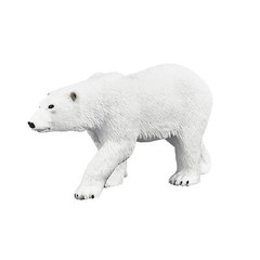 Polar Bear Wildlife Toy Figure 10.5 cm Length Approx Mojo Fun 387183